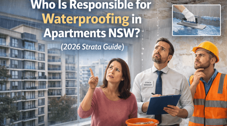 Who Is Responsible for Waterproofing in Apartments NSW? (2026 Strata Guide)