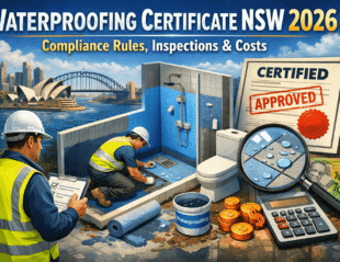 Waterproofing Certificate NSW 2026: Compliance Rules, Inspections & Costs